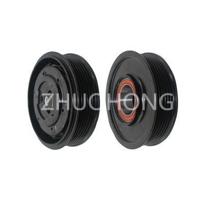 Auto AC Compressor Pulley Clutch Kit 6PK 115MM 12V for VW POLO CROSS 6R 2012- 1.4 1.6
