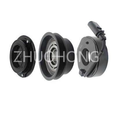 Auto AC Compressor Pulley Clutch Kit 4PK 123MM 12V for VW SVW SANTANA 3000 2004-2007 1.8